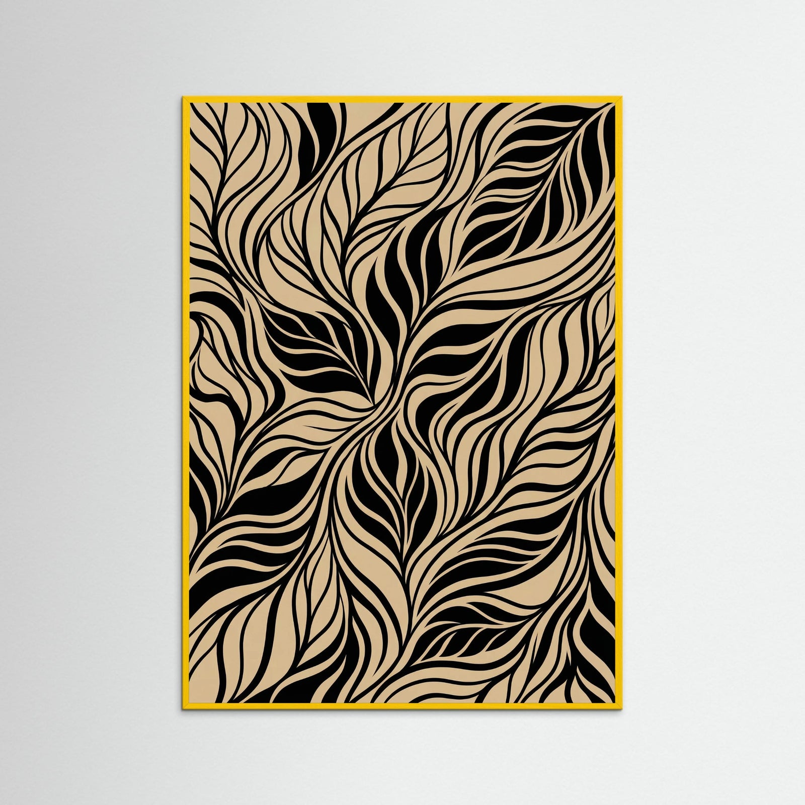 Yellow Wood Wavy Contrast