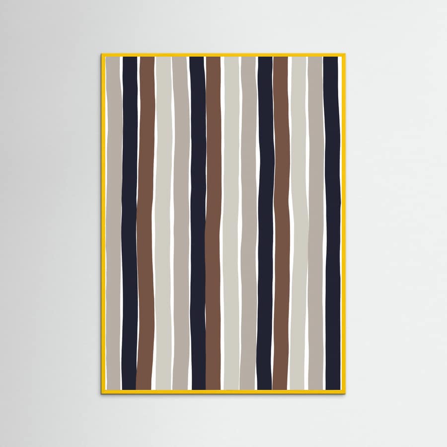 Wavy Earth Stripes Poster – poster and art print