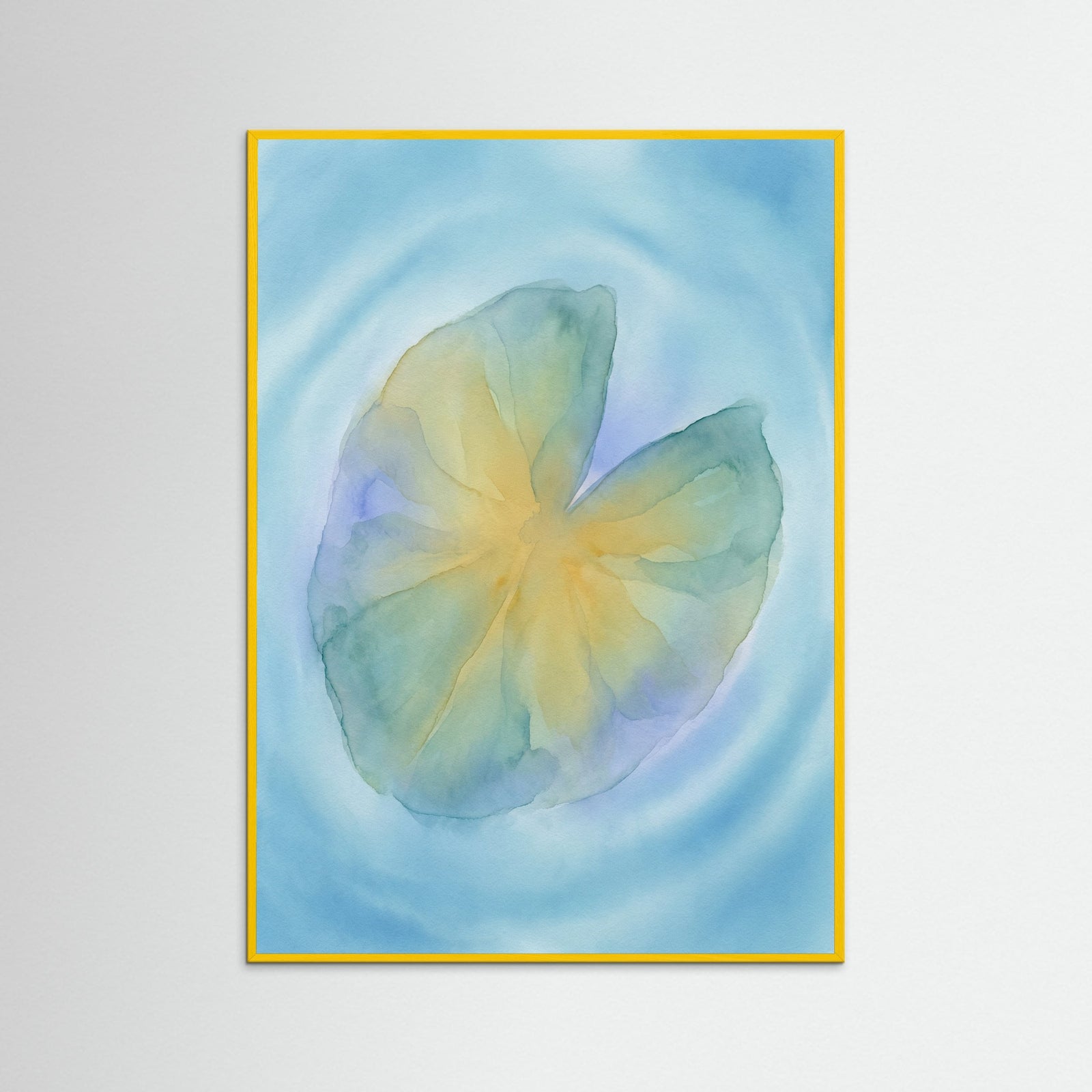 Yellow Wood Wavy Petals Dance