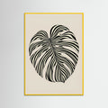Yellow Wood Wavy Silhouette