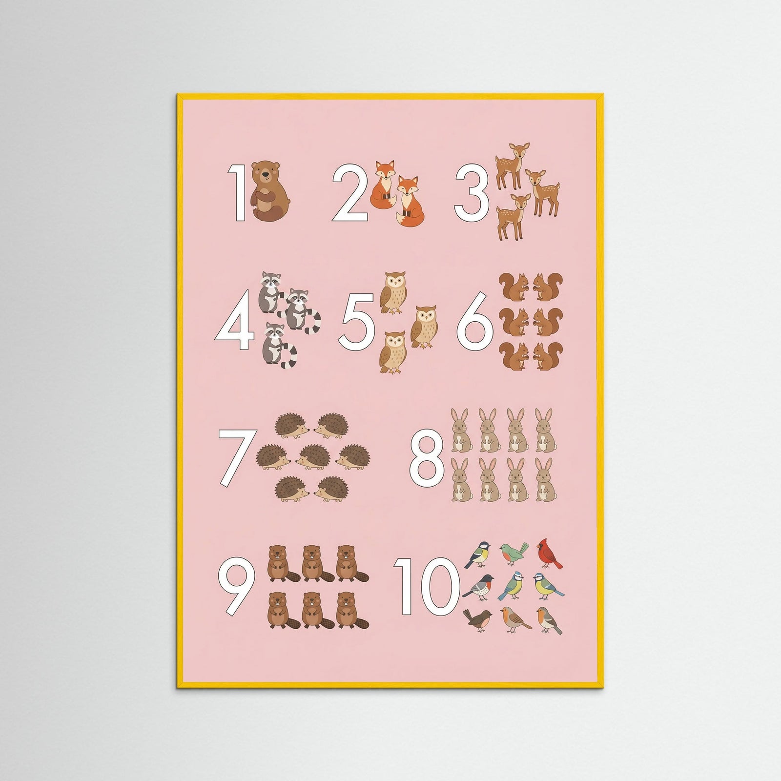 Yellow Wood Whimsical Alphabet Menagerie