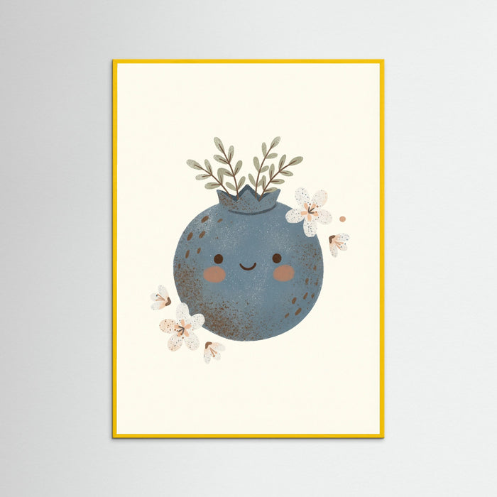 Yellow Wood Whimsical Apple Friend