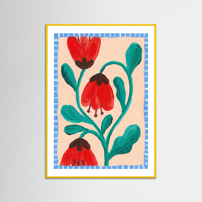 Yellow Wood Whimsical Bloom