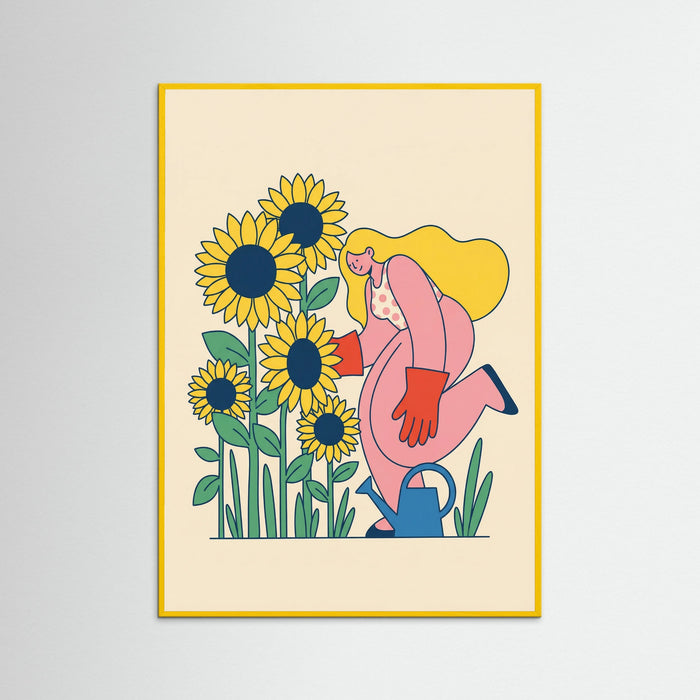 Whimsical Cyclist – juliste ja taidepainatus