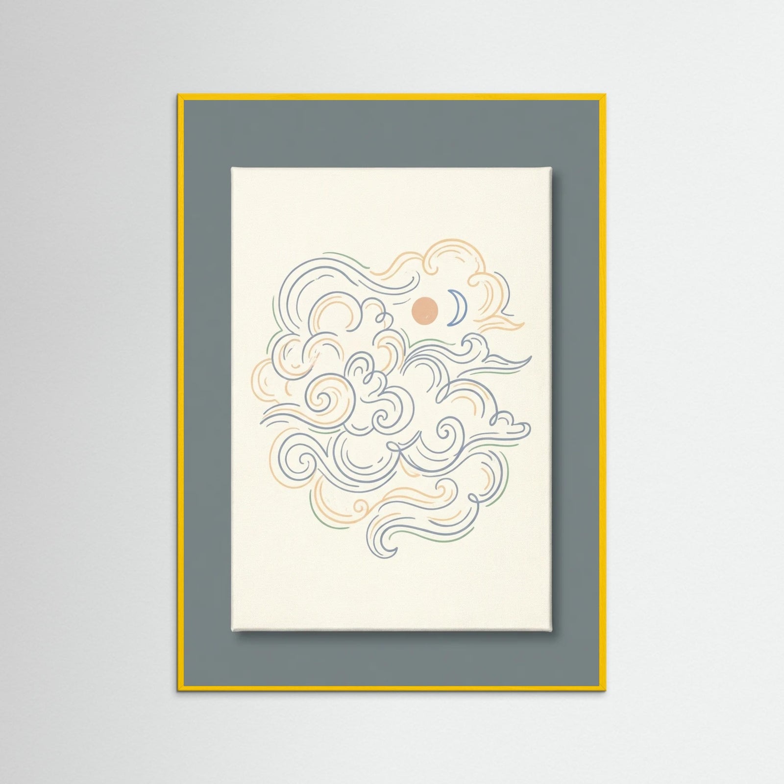 Yellow Wood Whimsical Echoes