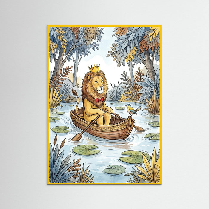 Yellow Wood Whimsical Elephant Flight