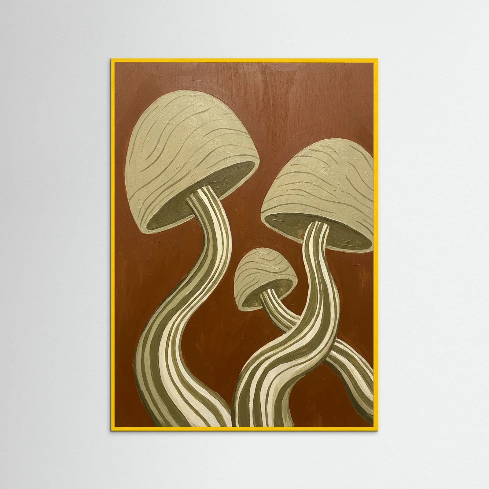 Yellow Wood Whimsical Growth