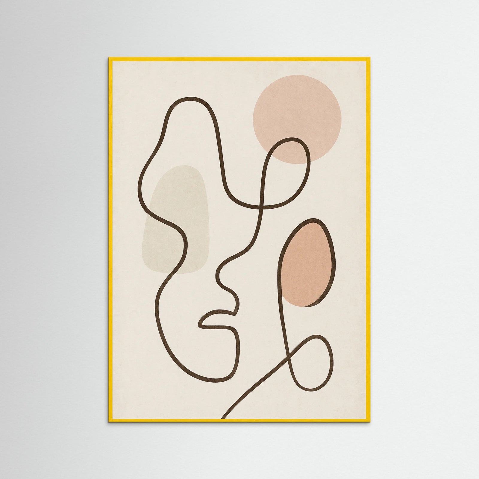 Yellow Wood Whimsical Linescape