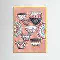 Yellow Wood Whimsical Teacups