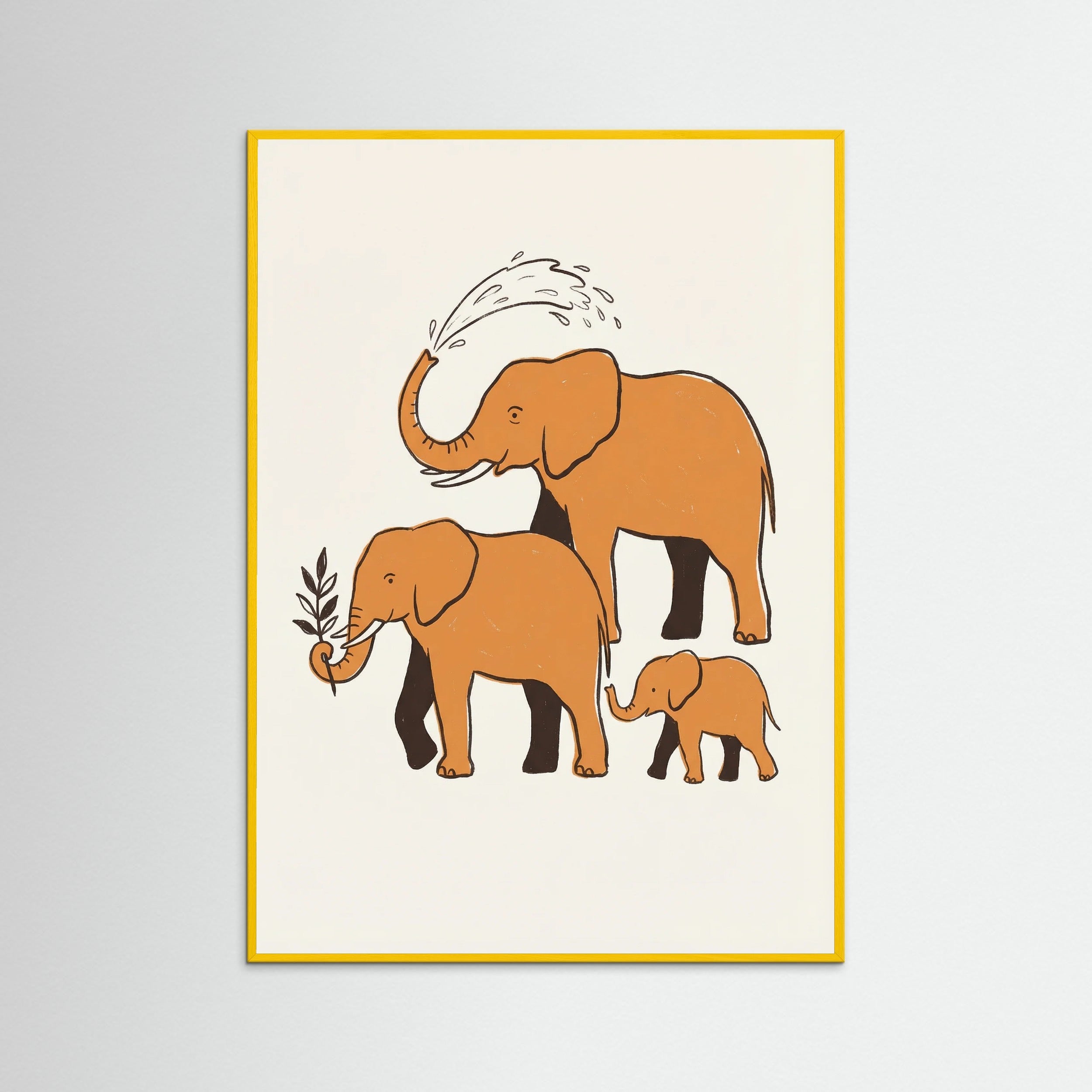 Yellow Wood Whimsical Tiger Roar