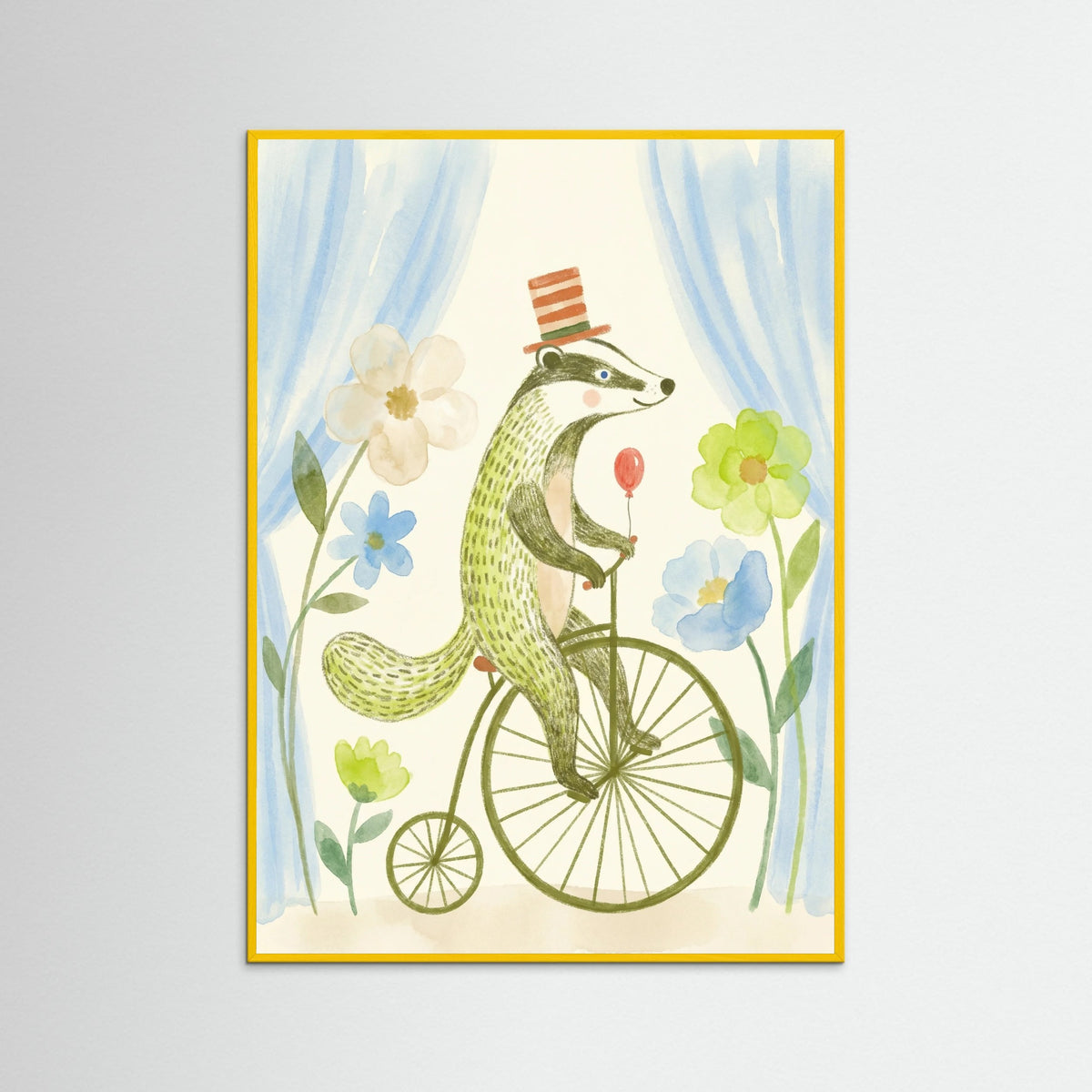 Yellow Wood Whimsical Wheeled Wonder