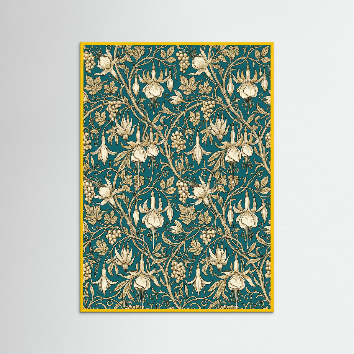 Yellow Wood Wild Tulip Pattern