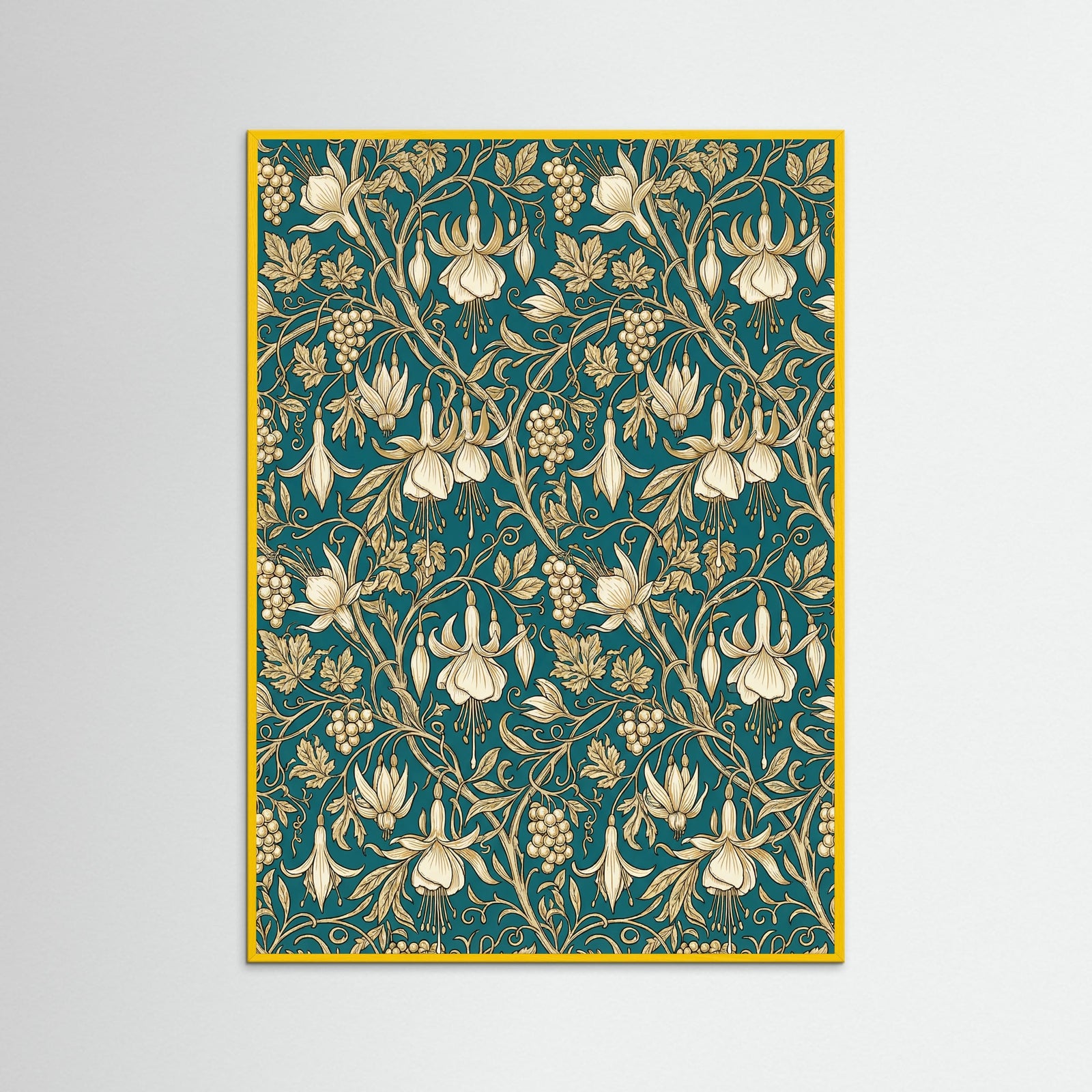 Yellow Wood Wild Tulip Pattern