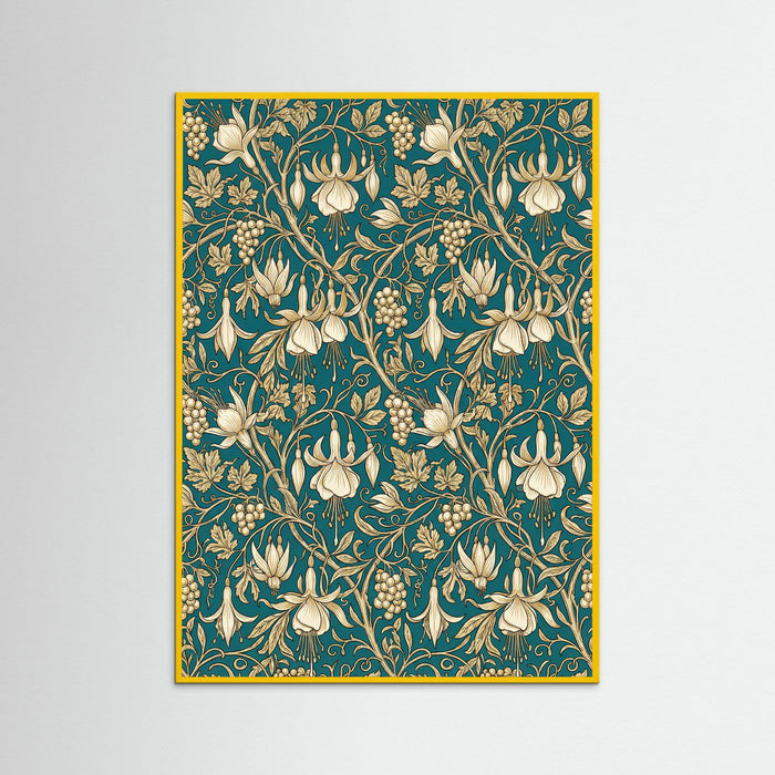 Yellow Wood Wild Tulip Pattern
