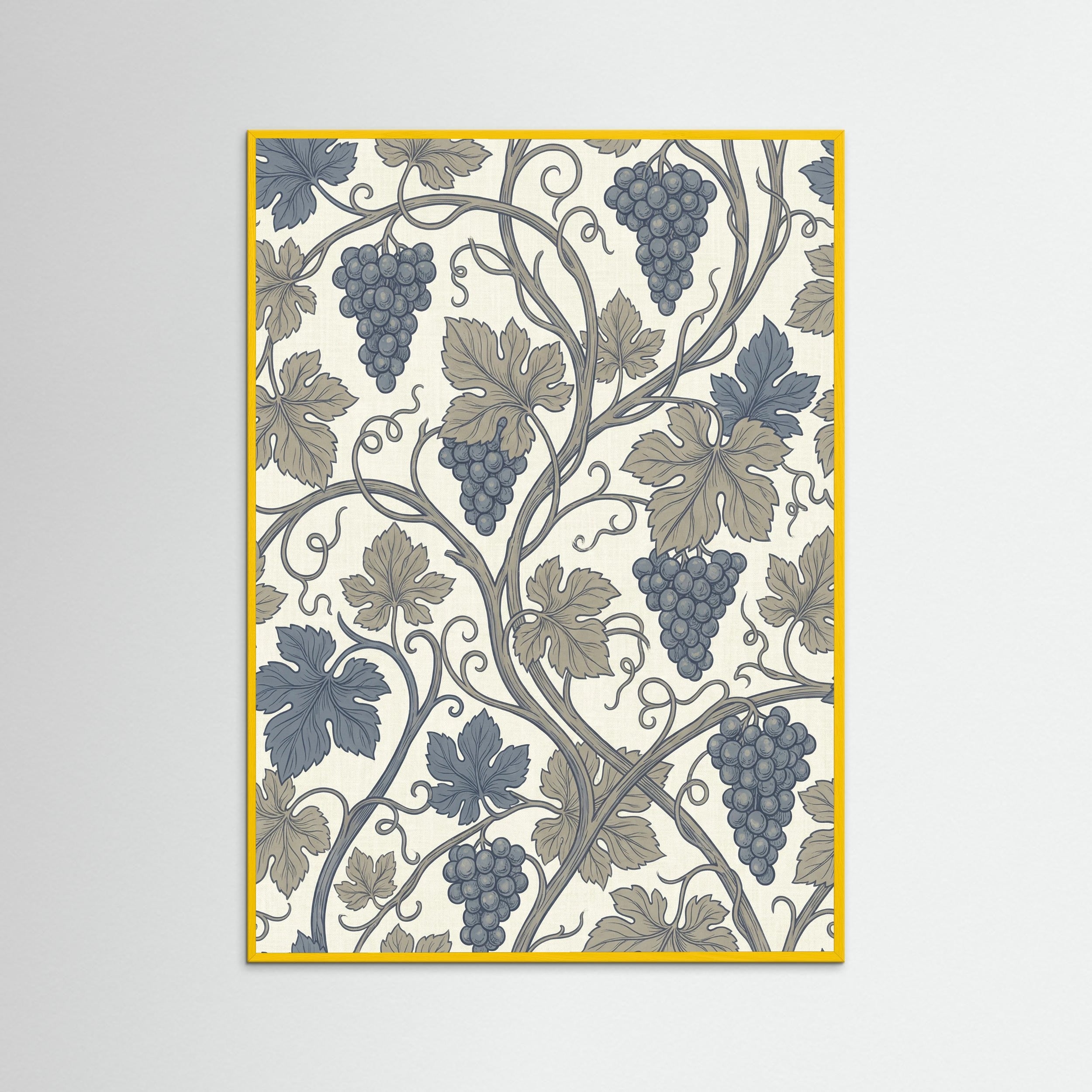 Yellow Wood Willow Boughs Pattern