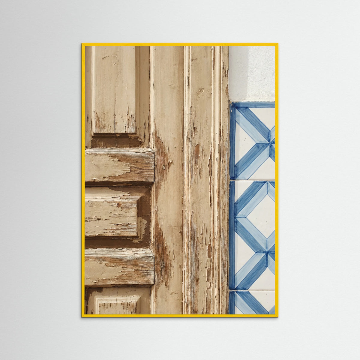 Yellow Wood Wind swept Curtain