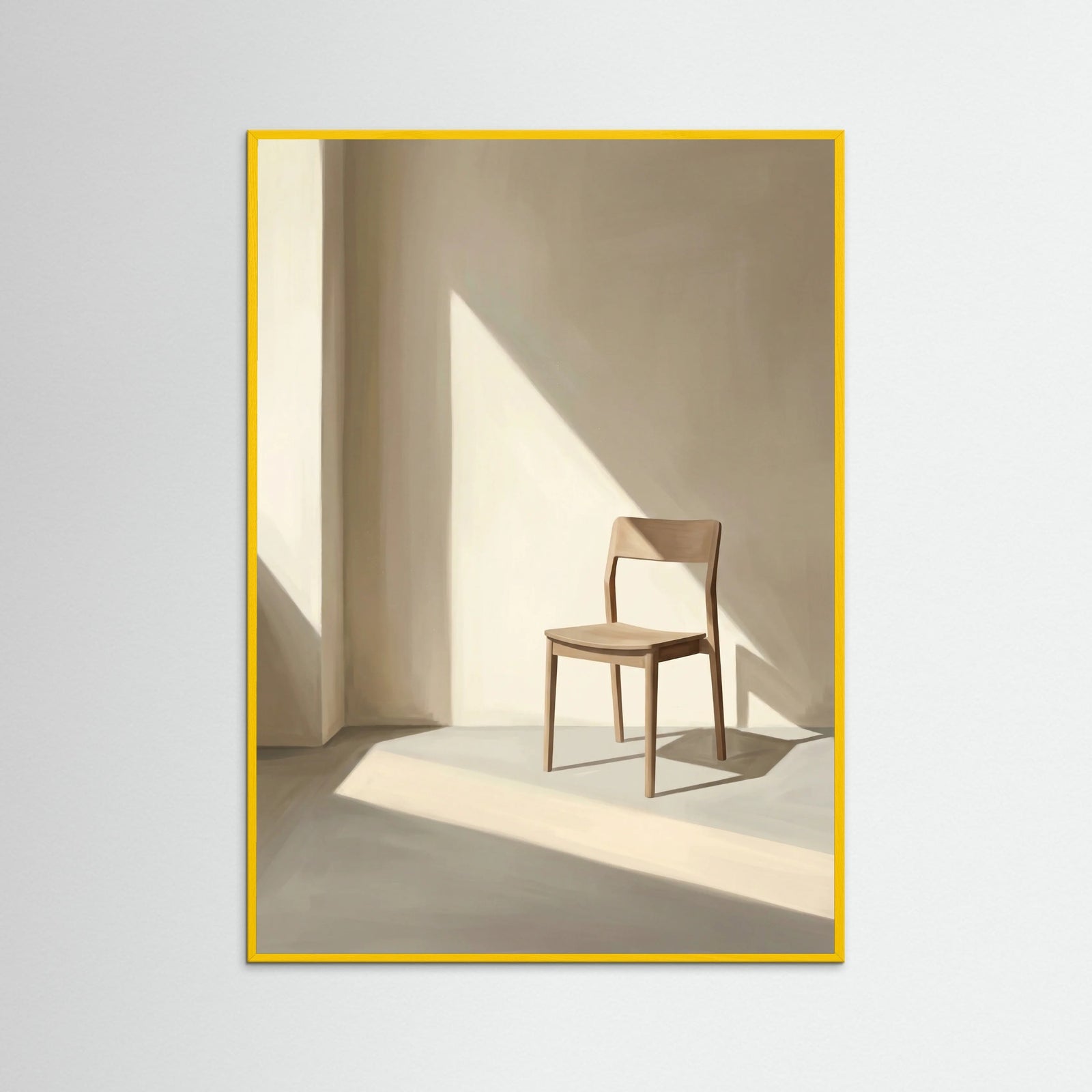 Yellow Wood Window Light