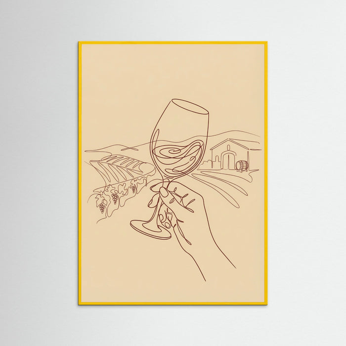 Yellow Wood Wine Club Abstract