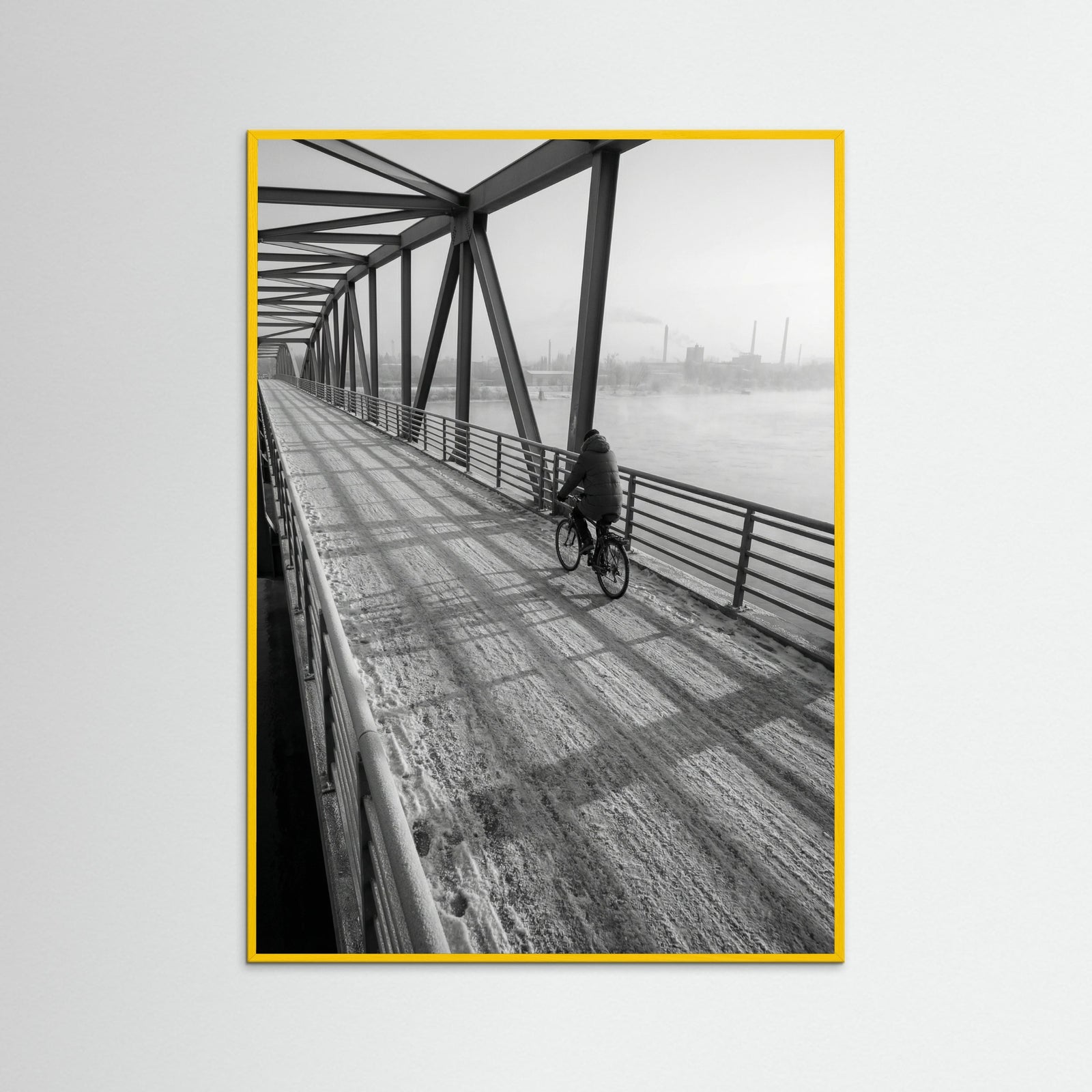 Yellow Wood Winter Dawn Street