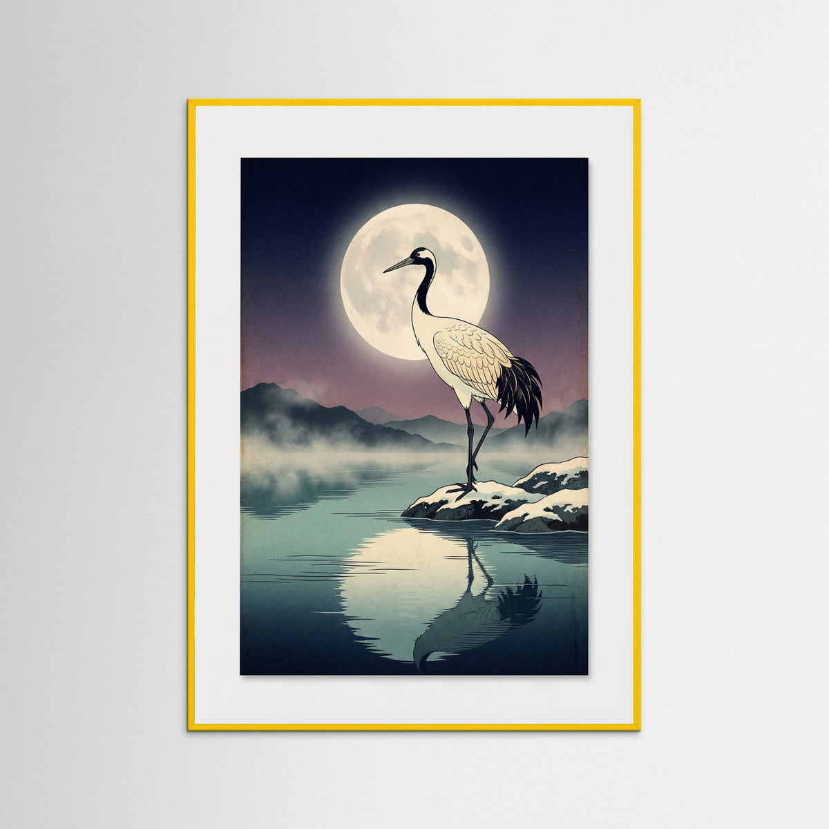 Yellow Wood Winter Heron