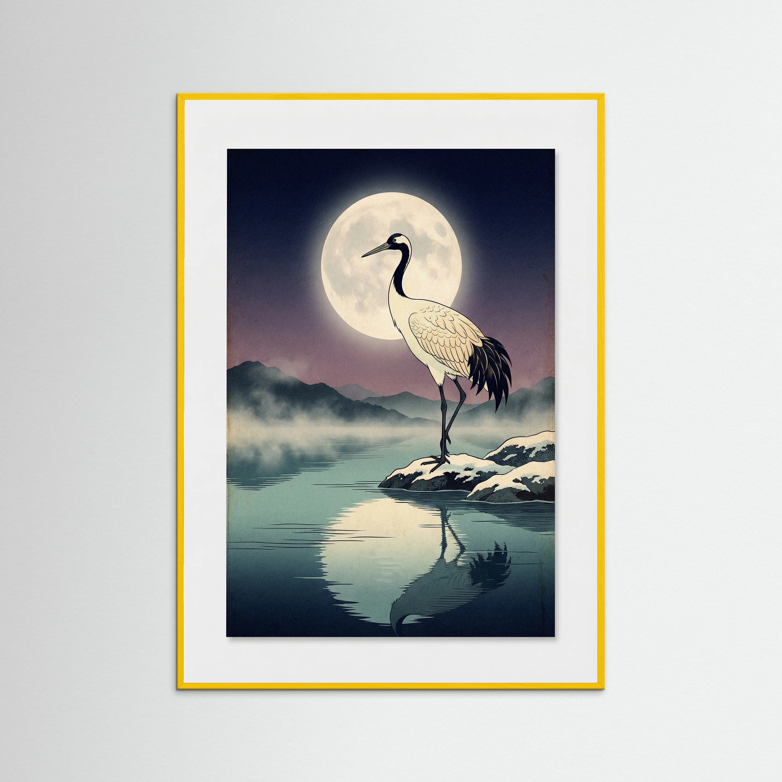 Yellow Wood Winter Heron