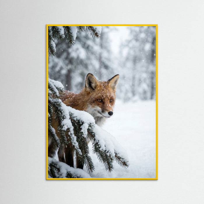 Yellow Wood Winter Stag