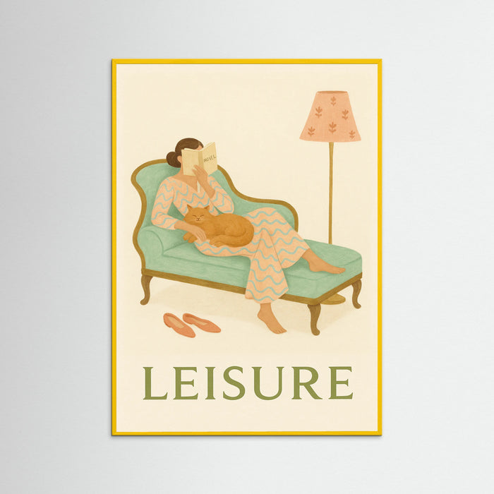 Yellow Wood Woman Reading