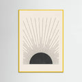 Poster Woodblock The sun Illustration – poster e stampa artistica