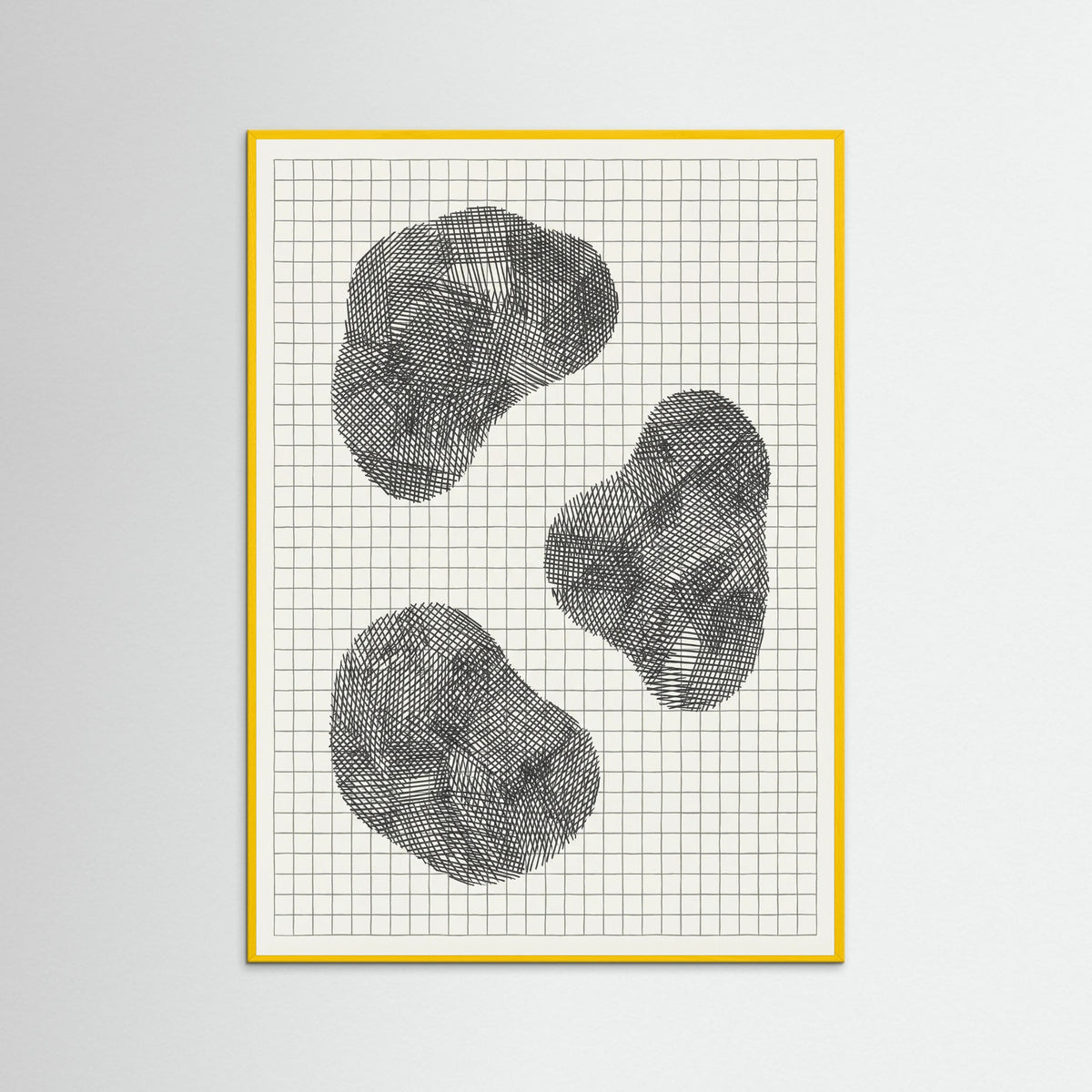 Yellow Wood Woven Form