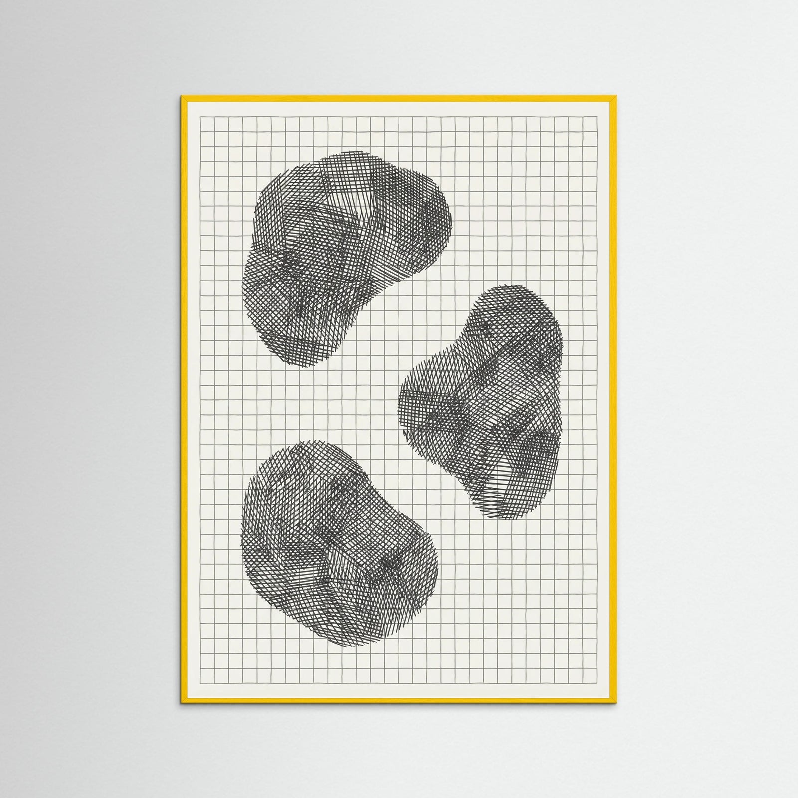 Yellow Wood Woven Form