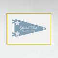 Yacht Club Blue Pennant Poster – plakat og kunsttryk
