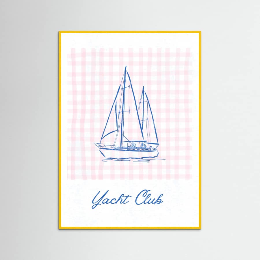 Póster Yacht Club – póster e impresión artística