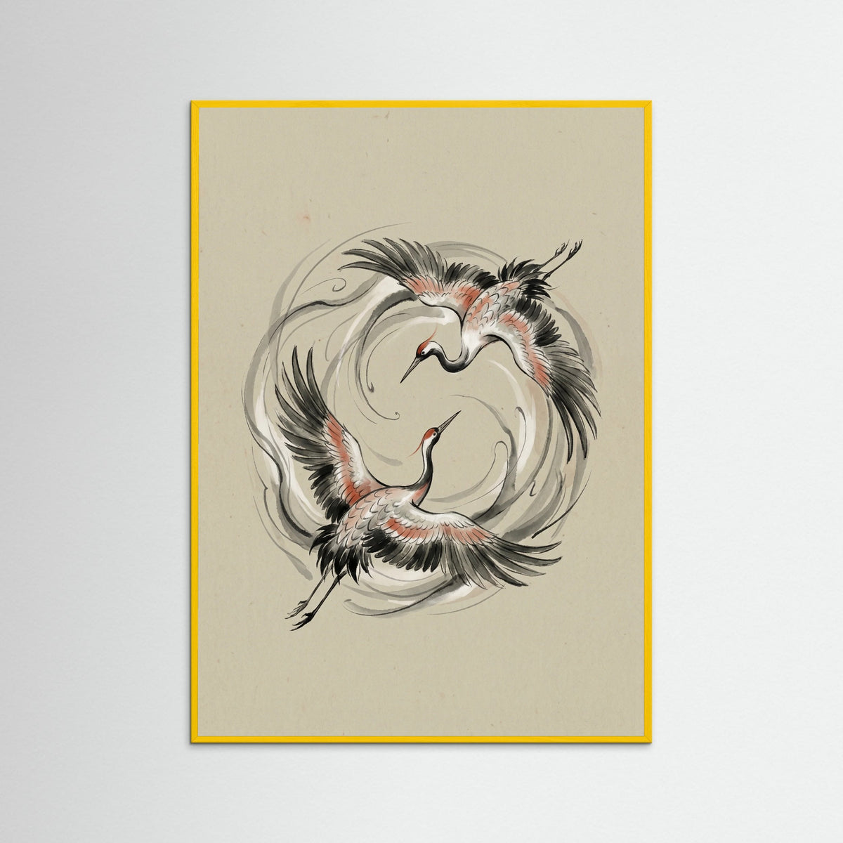 Yellow Wood Yin Yang Koi