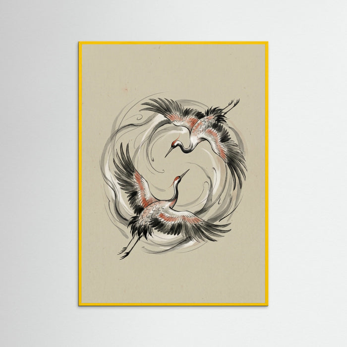 Yellow Wood Yin Yang Koi
