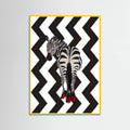 Zebra Heels Zigzag Poster – plakat og kunsttryk