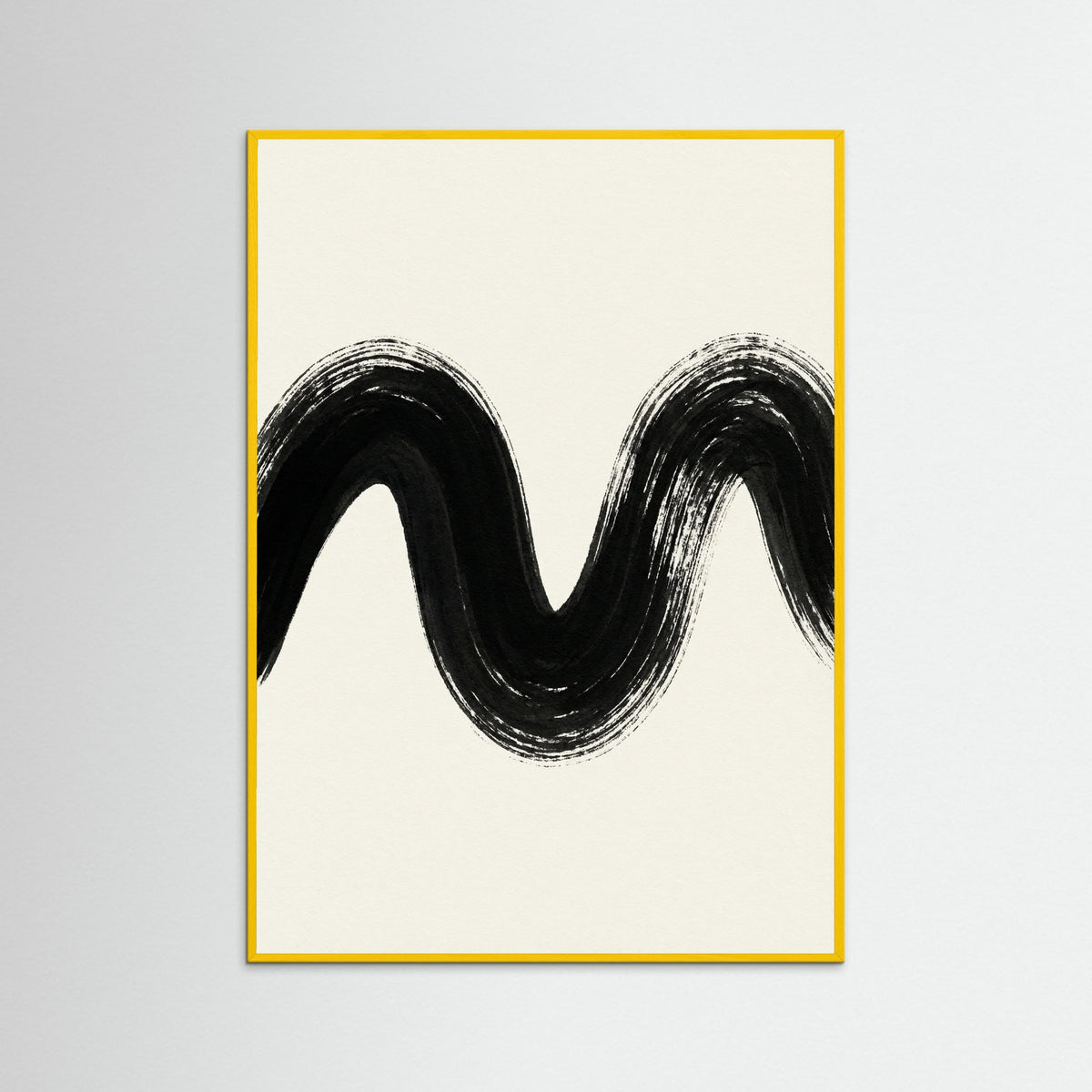 Yellow Wood Zen Strokes