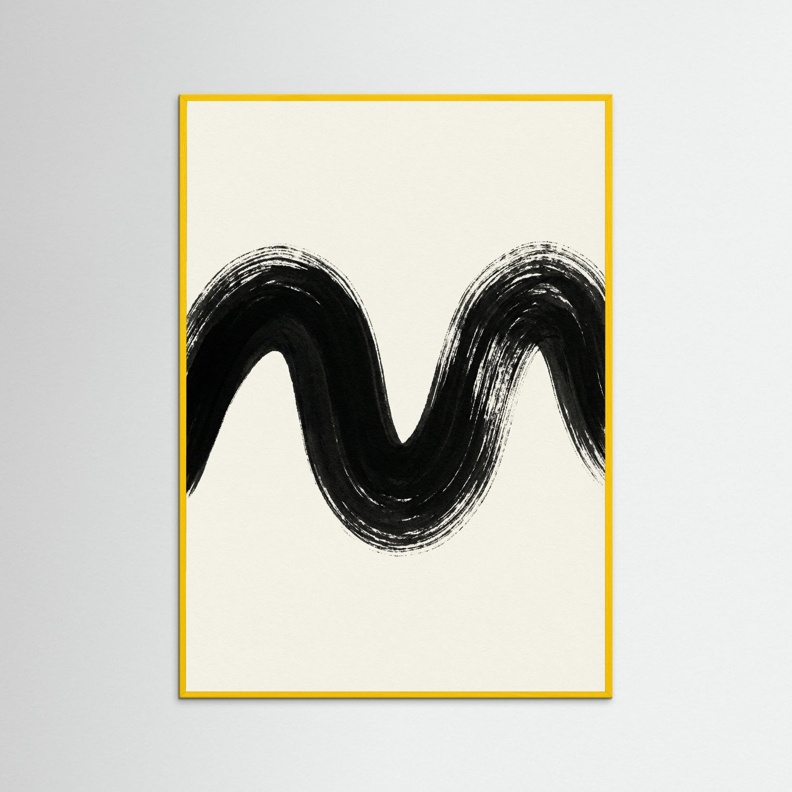 Yellow Wood Zen Strokes
