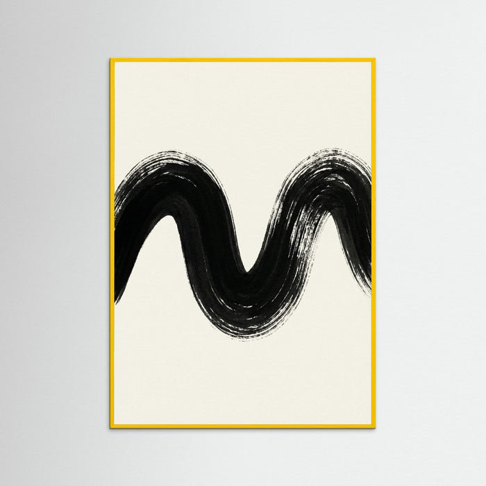 Yellow Wood Zen Strokes