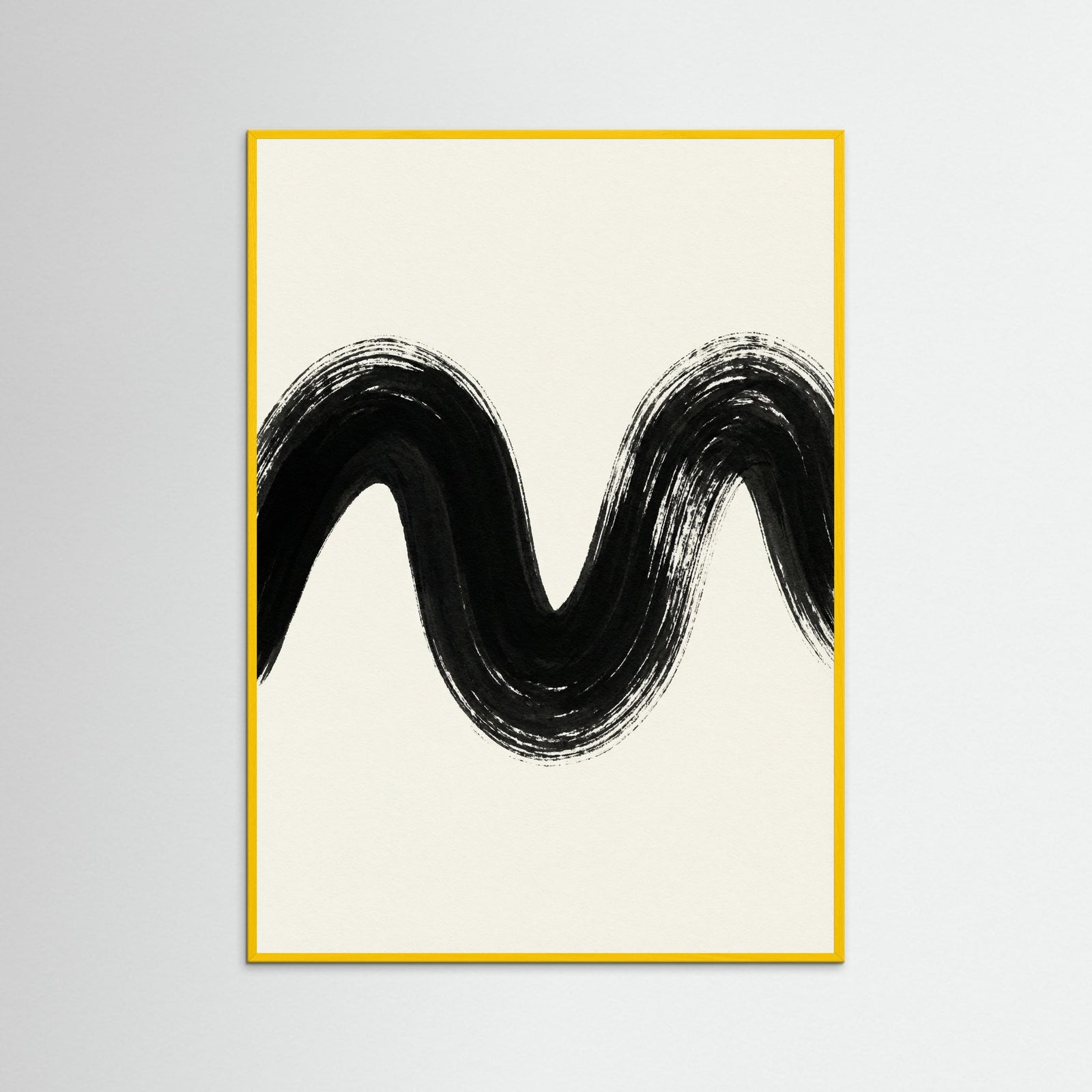 Yellow Wood Zen Strokes