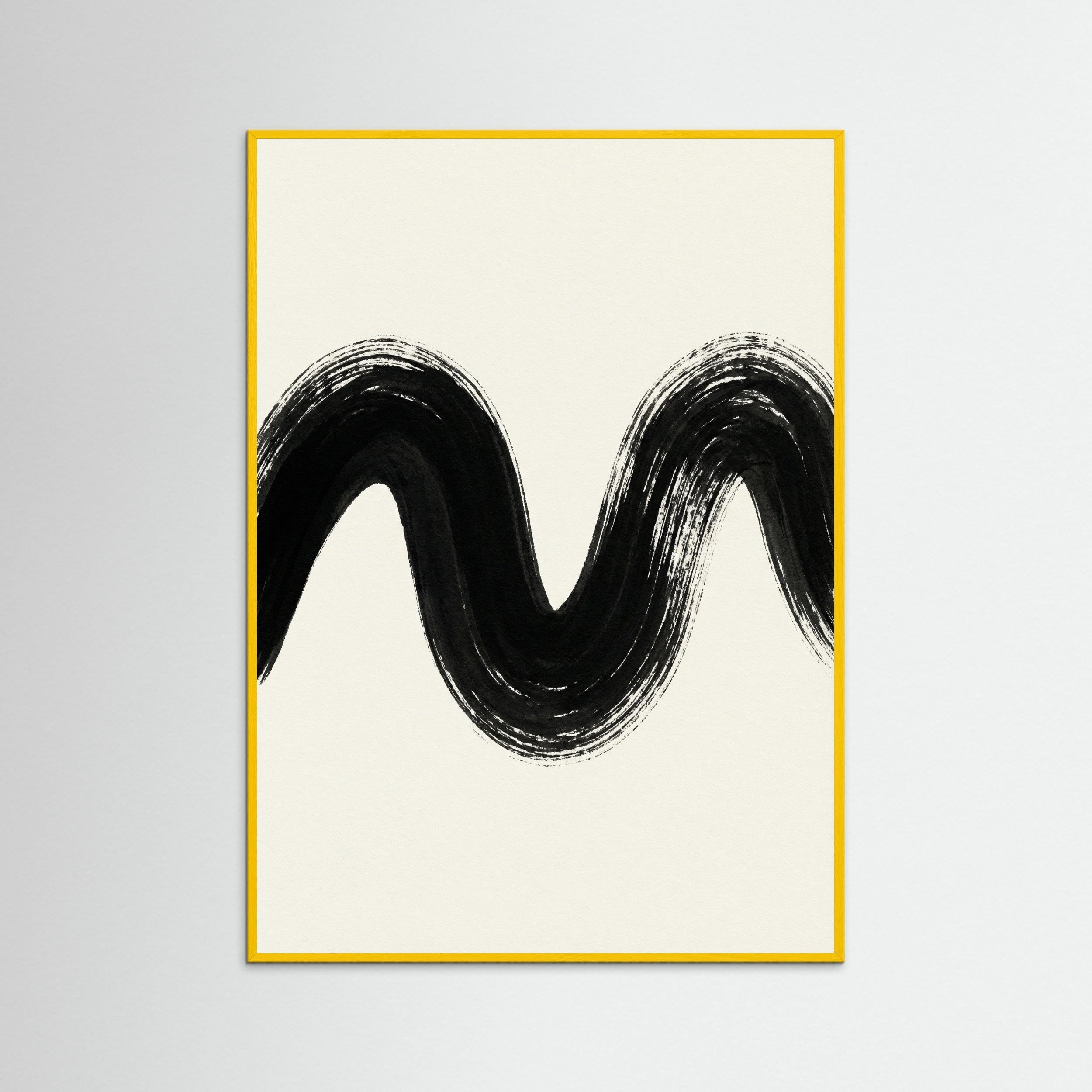 Yellow Wood Zen Strokes