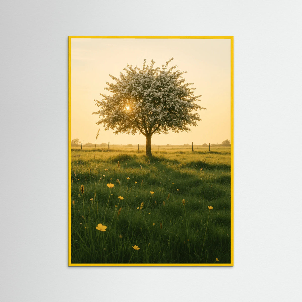 Yellow Wood photo Lone Spring Tree