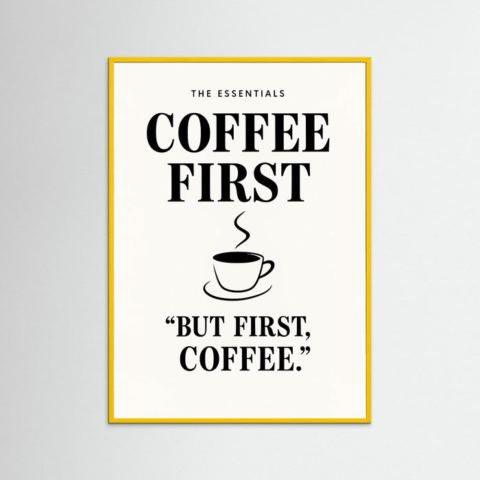 Yellow Wood text Coffee Guide