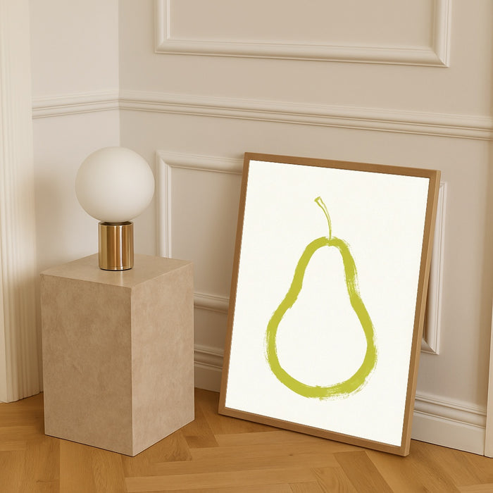 Brushstroke Apple Slice – poster and art print