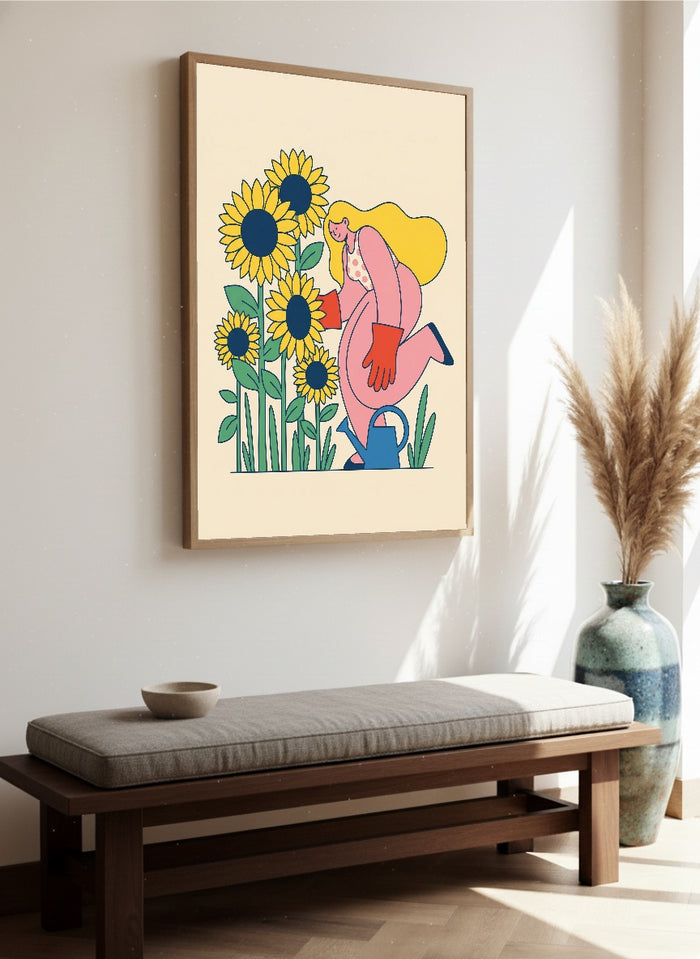 Whimsical Cyclist – juliste ja taidepainatus