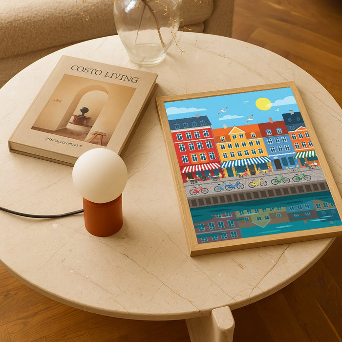 Vibrant Harbor Scene – poster e stampa artistica