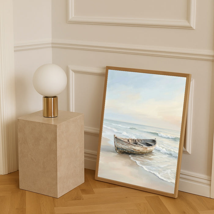 Coastal Solitude Blue – juliste ja taidepainatus