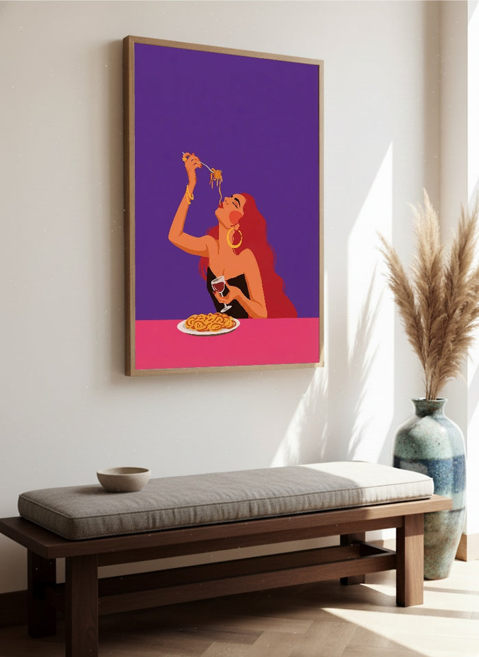 Spaghetti Bliss – poster and art print