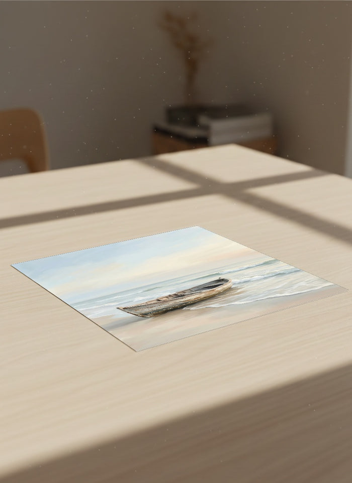Coastal Solitude Blue – juliste ja taidepainatus