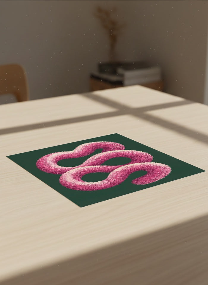 Organic Bloom Green – affiche et impression d’art