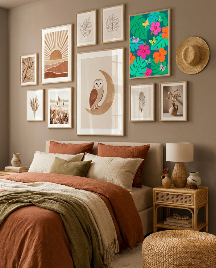 Joyful Blossom Flight – poster en kunstdruk